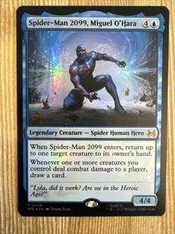 Spider-Man 2099, Miguel O'Hara - MTG Magic - Marvel's Spider-Man Eternal NM FOIL - Image 1