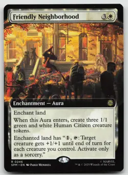 Friendly Neighborhood (Extended Art) R Foil Marvel's Spider-Man 246 NM - Image 1