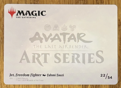 MTG Avatar: The Last Airbender Art Card, Jet, Freedom Fighter 22/54 - Image 2
