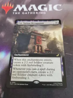 Mtg. Fire Nation Occupation. Extended Art. Avatar The Last Airbender. Nm - Image 1