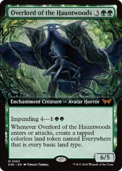 Overlord of the Hauntwoods (Extended Art) [Duskmourn: House of Horror] Magic MTG - Image 1