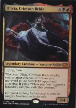 Olivia, Crimson Bride - Innistrad: Crimson Vow: #245, MTG Nm C278 - Image 1