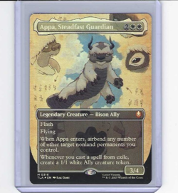 Magic MTG Avatar The Last Airbender Appa Steadfast Guardian Borderless Foil 0316 - Image 1