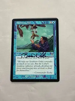 MTG Airborne Aid Artist Proof and Signature Signed Williams - Image 1