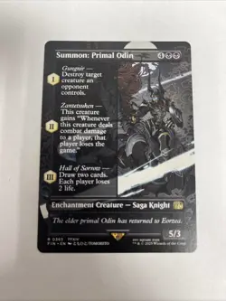 Summon: Primal Odin Borderless Nonfoil MTG - Image 1