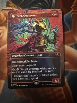 Hazoret, Godseeker (Borderless) [Aetherdrift] Near Mint - Image 1