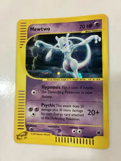 🥇Mewtwo 20/165 Holo Rare Pokemon Expedition WOTC 2002 Beautiful Card - Image 3