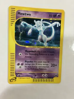 🥇Mewtwo 20/165 Holo Rare Pokemon Expedition WOTC 2002 Beautiful Card - Image 4