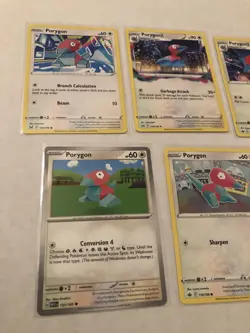 Lot Of 7 Porygon and Porygon2 Pokemon Cards - Image 2