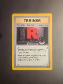 Rocket's Hideout 63/64 Pokemon Neo Revelation WOTC Vintage (Gengar Art) - LP - Image 1