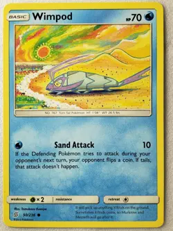 Wimpod 50/236 NM / M - Unified Minds Pokemon Card - Tomokazu Komiya Art - Image 1