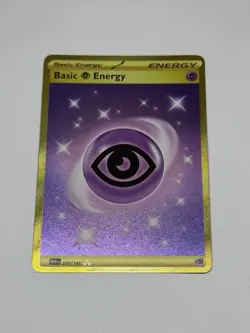 GOLD Pokemon TCG Basic Psychic Energy 207/165 Scarlet & Violet 151 Hyper rare NM - Image 1