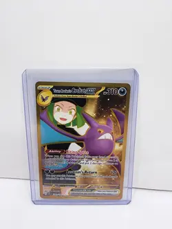 Team Rockets Crobat EX SV Destined Rivals Hyper Rare Gold 242/182 NM Pokemon TCG - Image 1