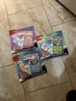 Pokemon TCG Prismatic Evolutions Tech Sticker Collection Blister Set of 3 Sealed - Image 1