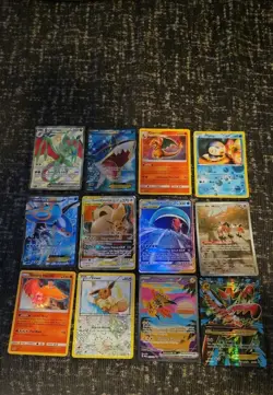 Pokemon 12 Card Lot. Charizard Promo, XY full Arts, Tag Teams, Shining Ho-oh - Image 1