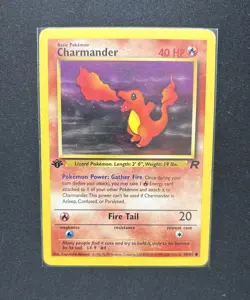 Pokemon Card Charmander 50/82 Team Rocket 1st Edition MP - Image 1