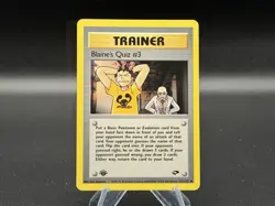 Pokemon Card - Blaine's Quiz #3 Gym Challenge 112/132 Uncommon 1st Edition - Image 1