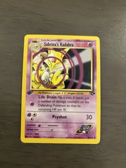 Pokemon TCG Sabrina's Kadabra Gym Challenge 1st Edition Uncommon Card 58/132 - Image 1