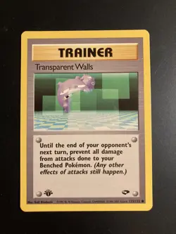 Pokemon TCG Transparent Walls Gym Challenge 125 Regular 1st Edition LP Ungraded - Image 1