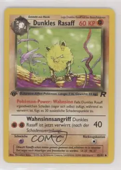 Dark Primeape German 1st Ed. Pokemon Team Rocket #43 2000 - Image 1