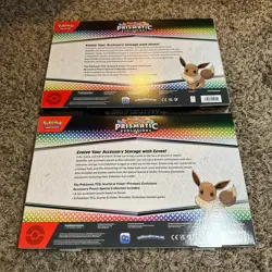 ✨ Pokemon TCG 2x Prismatic Evolutions Accessory Pouch Special Collection Box Lot - Image 3