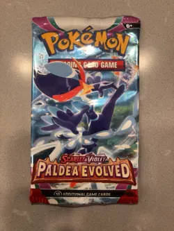 22.3g HEAVY Pokemon Scarlet & Violet Paldea Evolved Booster Pack SEALED - Image 2