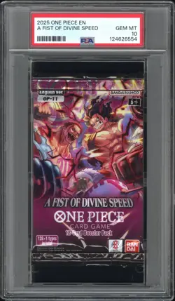 PSA 10 2025 BANDAI ONE PIECE A FIST OF DIVINE SPEED FOIL - Image 1