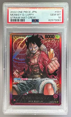 3061 Monkey D. Luffy 2022 Japanese One Piece ST01-001 Straw Hat Crew PSA 10 - Image 1