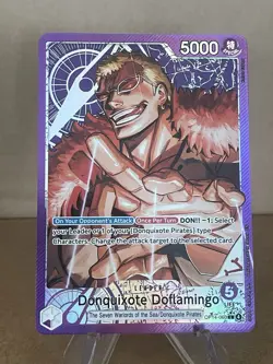 One Piece OP14-060 Donquixote Doflamingo Alt Art Leader The Azure Sea’s Seven - Image 1