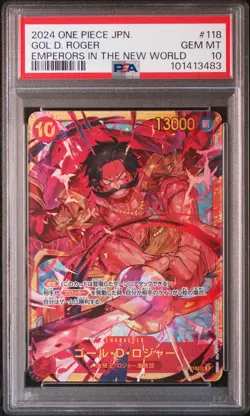 2024 ONE PIECE JPN OP09-EMPERORS IN THE NEW WORLD #118 GOL D. ROGER PSA 10 - Image 1