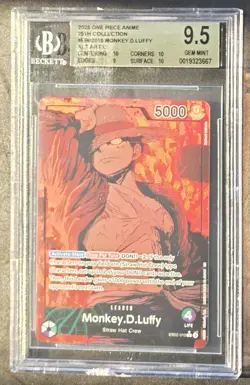 2025 One Piece Monkey.D.Luffy Alt Art Leader 25th EB02-010 English BGS 9.5 - Image 3