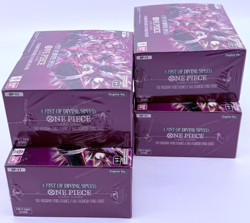 Lot of (4) One Piece TCG OP-11 EN A Fist Of Divine Speed Booster Boxes SEALED - Image 4