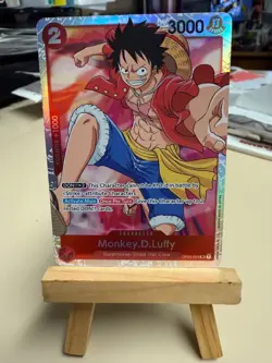 ONE PIECE Card Game: Monkey.D.Luffy Character Card *OP01-024* Romance Dawn FOIL - Image 1