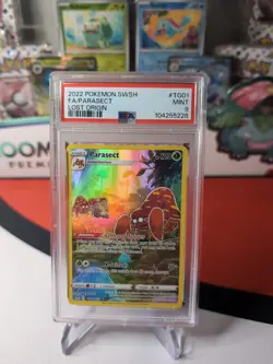 Parasect - TG01/TG30 - Pokemon Lost Origins Trainer Gallery Holo Rare Card PSA9 - Image 1