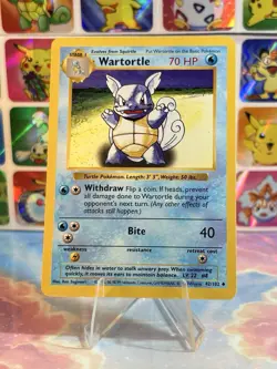 Pokemon TCG Wartortle Base Set, Shadowless Uncommon Card 42/102 LP - Image 4