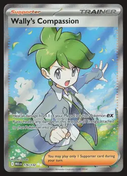 ME01: Mega Evolution Wally's Compassion #176/132 Ultra Rare Pokemon Card - Image 1