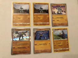 Lot Of 6 Machop Machoke Machamp Pokemon Cards - Image 1
