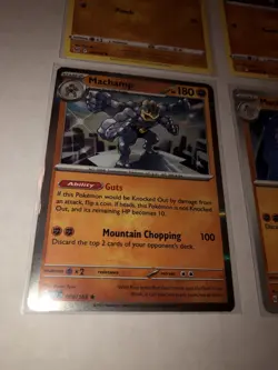 Lot Of 6 Machop Machoke Machamp Pokemon Cards - Image 2