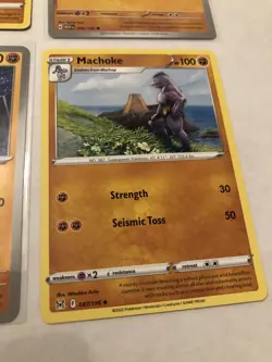 Lot Of 6 Machop Machoke Machamp Pokemon Cards - Image 4