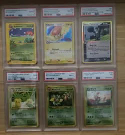 Pokemon Vintagge Wotc Neo Southern Islands E-Reader Delta Species 6 Card PSA LOT - Image 1