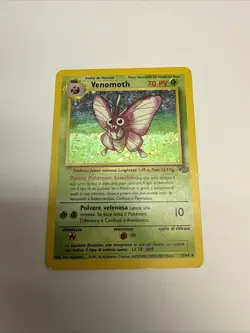 Pokemon TCG Card Italian Jungle Set Venomoth 13/64 Holo Rare MP - Image 1