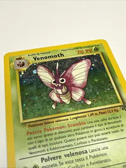 Pokemon TCG Card Italian Jungle Set Venomoth 13/64 Holo Rare MP - Image 3