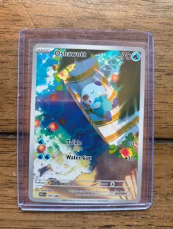 Oshawott Illustration Rare Pokemon White Flare Card 105/086 English - NM+ - Image 1