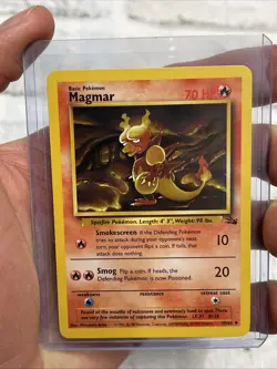 MAGMAR Fossil 39/62 Uncommon Pokemon Card Unlimited Edition NM/MT Never Played - Image 1