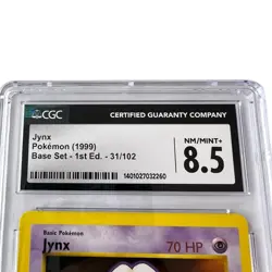 1999 Pokemon Game Base Shadowless 1st Edition English Card-CGC 8.5 Jynx 31/102 - Image 3