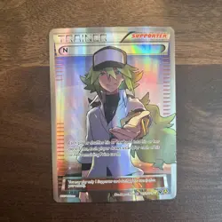 Pokemon N Supporter Card 105a/124 Alternate Art Promo Full Art Holo - Image 1