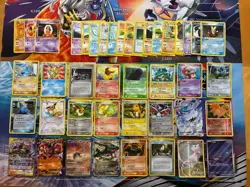 Vintage & Modern Pokemon Card Lot Holo Reverse Holo Etc Flareon Rayquaza Mew - Image 1