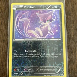 Purrloin Legendary Treasures Radiant Collection - RC13/RC25 LP Pokemon Card - Image 1