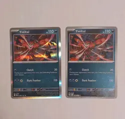 (2) Yveltal 088/132 Reverse Holo & Rare ME01: Mega Evolution NM Pokemon Card Lot - Image 1
