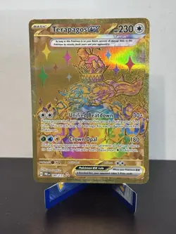 Pokemon TCG Terapagos EX Prismatic Evolutions Holo Hyper Rare Card 180/131 SV - Image 1